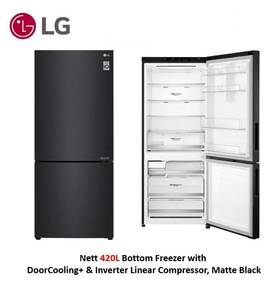 LG GC-B529NQCM Inverter Bottom Refrigerator 420L