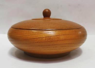 Hollowed-Out Wooden Trinket Box Japanese Tea Cerem