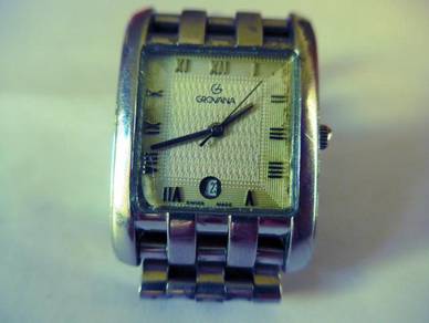 Grovana White Square Dial Watch