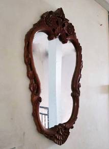 Classic Teak Wood Mirror Frame (Used) - Kayu Jati