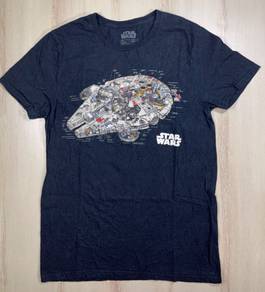 Star Wars Millennium Falcon Black Tee #BR2 Used