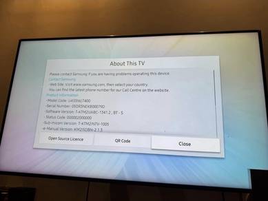 Samsung 55 4K Smart TV Netflix/YouTube Condit