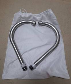 2 Stainless Steel Faucet Hose Pipes Only