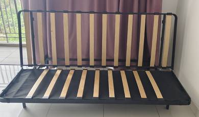 Sofa Bed with Blue Cover