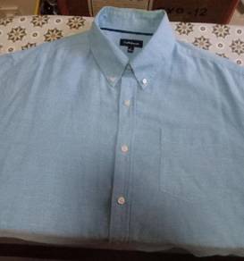 Kemeja Croft & Barrow Green Shirt L
