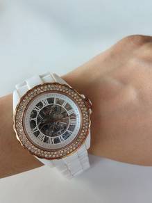 Original Solvil et Titus White Ceramic Watch