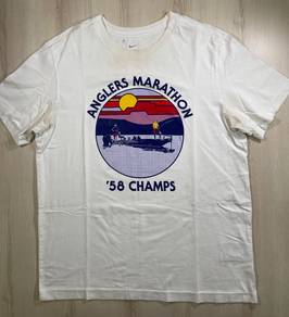 Nike SB Anglers Marathon White Tee #CQ Used