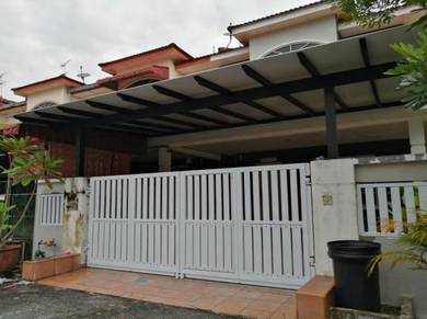 Pintu pagar Coating Putih 14kaki