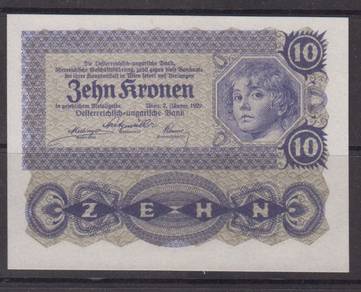 Austria 10 Kronen 1922 - Pick P75  unc