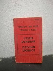 Vintage Driving Licence