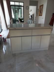 kitchen cabinet tv cabinet quartzstone top island 