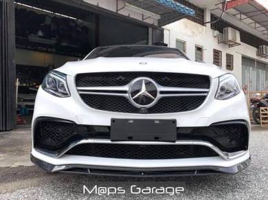 Mercedes gle gle63 amg forged carbon front lip