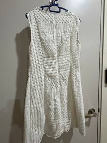 White A line dress (with full lining)