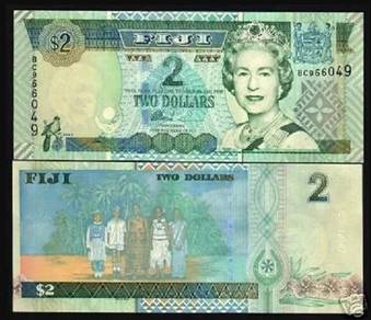 Fiji 2 Dollars 2002 - Pick P104a  unc