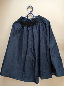 Dark blue A line long skirt
