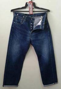 Rare LEVIS S702XX BIG E BUCKLE ALL BUTTON