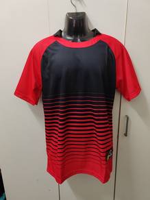 ITEM BARU_Baju Jersi Ragbi size XL BlackRed