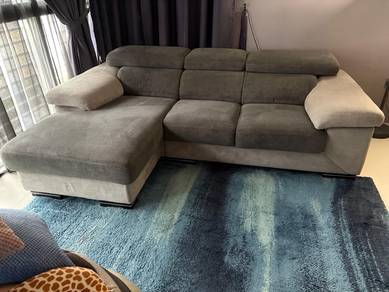 Lorenzo Two Tone L-Shaped Sofa