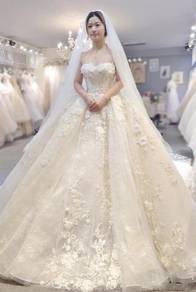 Cream fishtail wedding bridal dress gown RB1156