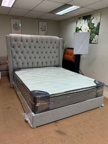 katil divan queen size handmade kain easy clean