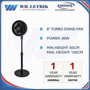 Dawa 8" Mini Turbo Stand Fan