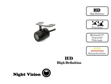 REAR VIEW REVERSE CAMERA HD Night vision Round