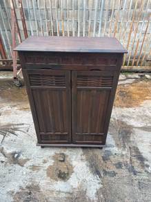 4ft Solid Shoes Cabinet Rak Kasut Drawer