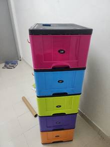 5 tier drawer cabinet