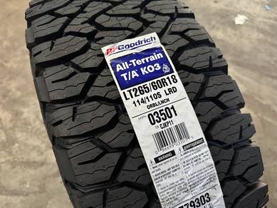 NEW 265 60 18 BF Goodrich AT K03 Tyre Hilux Ranger