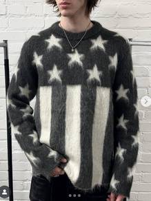 Louis Vuitton USA Flag Mohair Jacquard Sweater