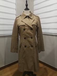 Uniqlo khaki trench jacket cotton M