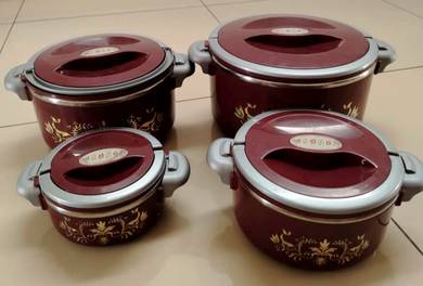 Food Warmer Thermal Insulated Hot Pot -(4 pcs Set)