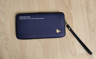 Navy Hard Cover wallet