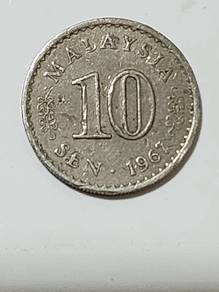 1967 10 Cents Coin Malaysia
