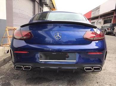 Mercedes W205 C63 Coupe Diffuser with Tail Pipe
