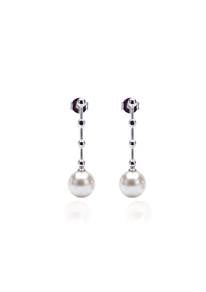 585 White Gold Earrings EC00110WGE