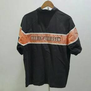 Harley Davidson Embroidery Lettering Shirt