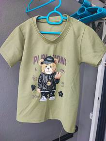 Kids' Bear Print T-shirt and Shorts Set 3-4 years