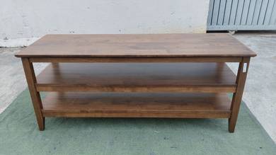 YD82E NEW * Rak TV Kayu Getah 135cm 3 Tier TV Rack