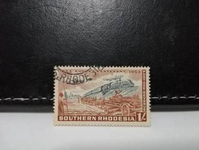 1953 Southern Rhodesia Stamp Animal Train