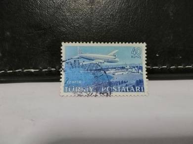 1949 Turkey Stamp Airplane DC 6
