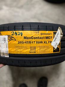 205 45 17 Conti MaxContact MC7 Tayar Baru +TCP