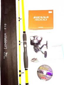 Shimano sienna 4000 reel combo lemoren rod