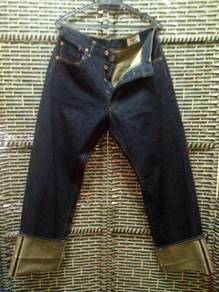 Rare denim BIG JOHN salvedge button donut samurai