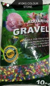 Aquarium Gravel Color Stone 10kg Fish Ikan Tank