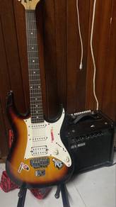 Ibanez gio,yamaha amp15watt&Pedal effect(cubebaby)