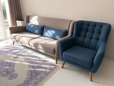 Sofa 2 Seater + Arm Chair