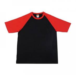 T-shirt Cotton Raglan Oren Sport CT 5502 Black/Red
