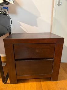 Mahogany wood bedside table