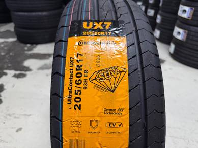 Tayar baru 205 60 17 Continental UX7 suv 2026 tyre